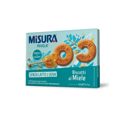 Misura Privolat dairy-free and egg-free honey biscuit (400g)