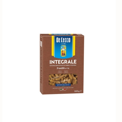 De Cecco Fusilli Wholemeal Pasta (500g)