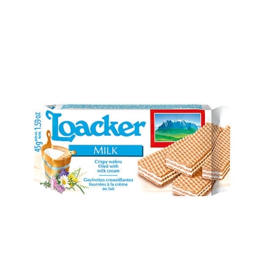 Loacker Wafers Milk (4x45g - 180g)