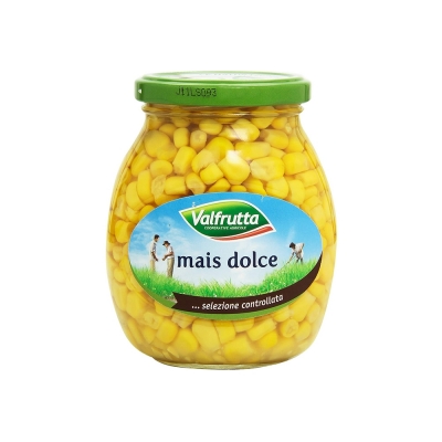 Valfrutta Sweetcorn in glass jar (360g)