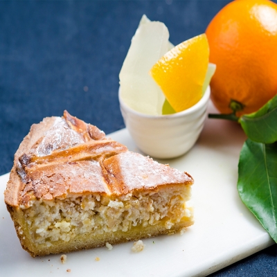 Fresh Homemade Pastiera Napoletana Cake