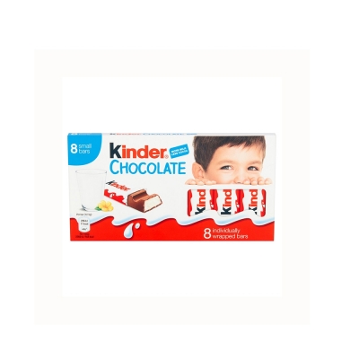 Kinder Milk Chocolate Bars (100g) x8