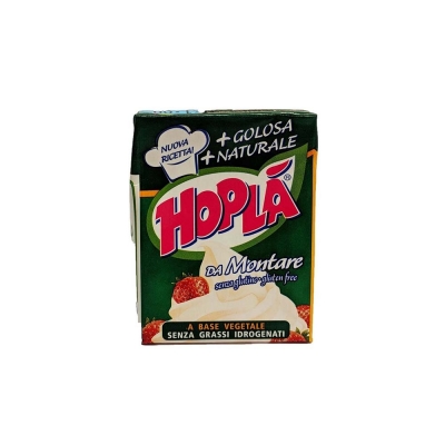 Hoplà whipped cream with sugar (200ml)