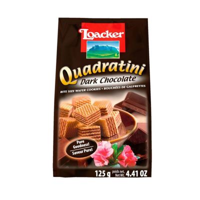 Loacker Quadratini  with dark Chocolate (125g)