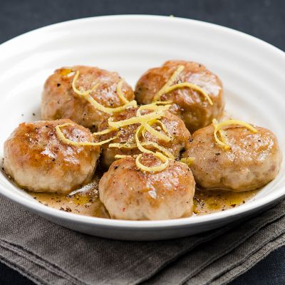 Veal Meatballs in Lemon Sauce (500g) 4 people