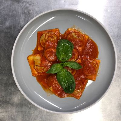 Fresh home made ravioli with aubergines 500gr (4 serving)