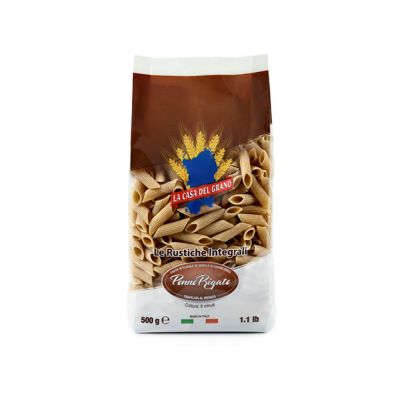 Whole-wheat Penne Rigate - La casa del grano (500g)