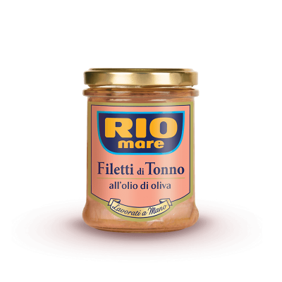 Rio Mare tuna fillets in glass jar with olive oil (180g)