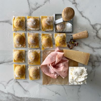 Fresh Home-Made Mortadella and Pistachios Ravioli (280g)