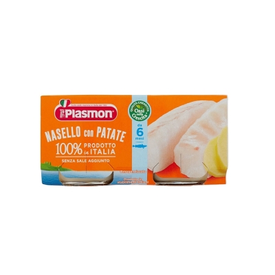 Plasmon Cod & Hake fillets with Potatoes Meal Puree (2x80g)