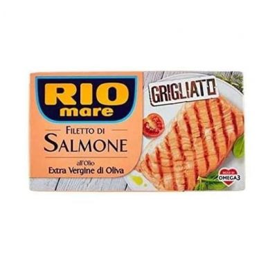 Grilled Rio Mare Salmon Fillets in Olive Oil (125g)