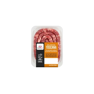 Fresh Italian sausage Luganega with garlic Toscana (Approx. 400g)